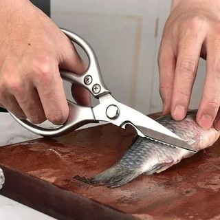 Kéo inox thế hệ thứ 4 - Kéo gia cầm nhà bếp hạng nặng - Kéo đa chức năng có tay cầm bằng nhôm