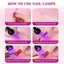 Đèn móng tay Led DWEL UV, Công tắc bàn đạp chân Máy sấy móng đầu có thể điều chỉnh, Đèn sấy móng tay chuyên nghiệp 5W / 3W Nail Salon