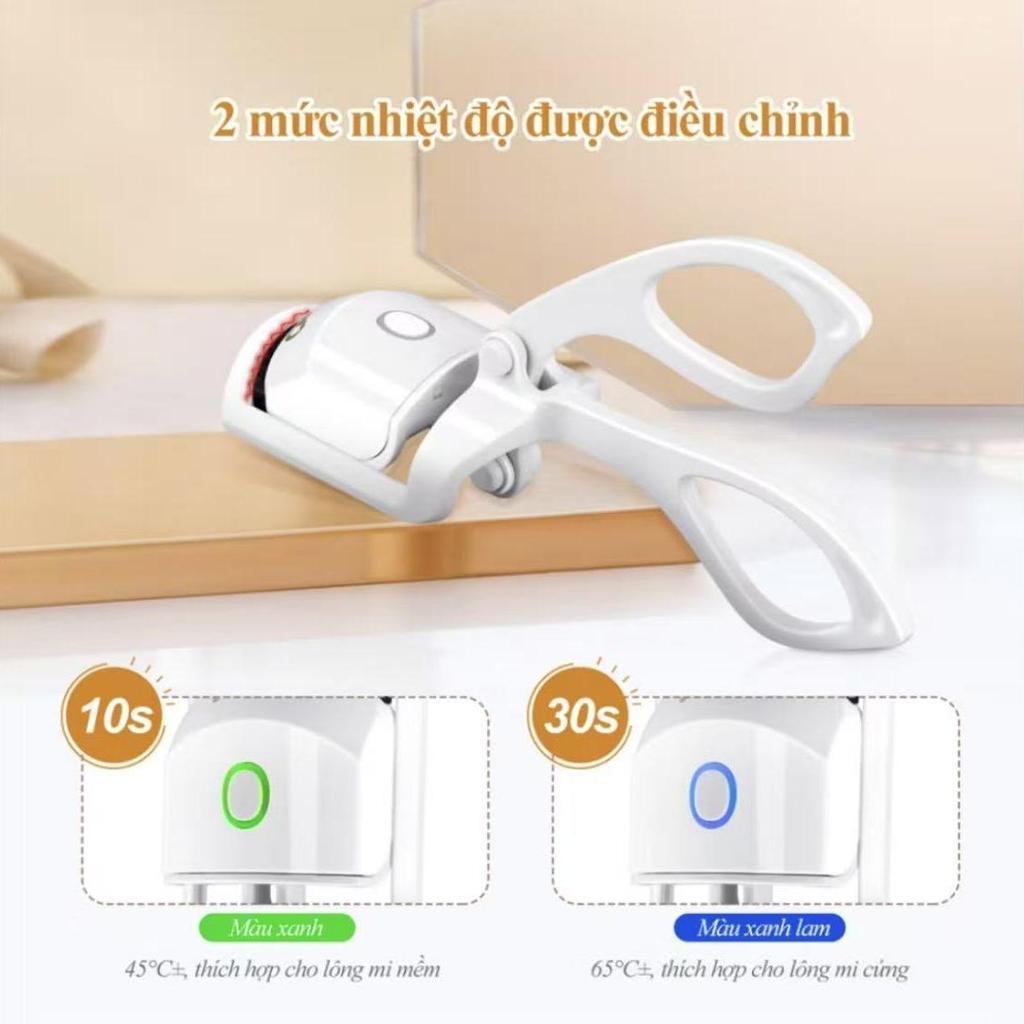 Máy Bấm & Uốn Mi Điện - Làm Dùng Nhiệt - Uốn Mi Cong Đẹp - Dễ Dùng, An Toàn - Phù Hợp Tất Cả Loại Lông Mi