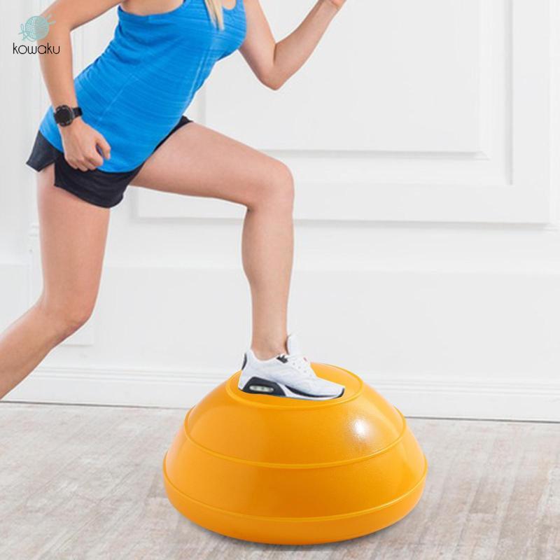 Bóng cân bằng bơm hơi 6,3 inch, có đế chống trượt và bơm, phù hợp dùng ở nhà hay ngoài trời