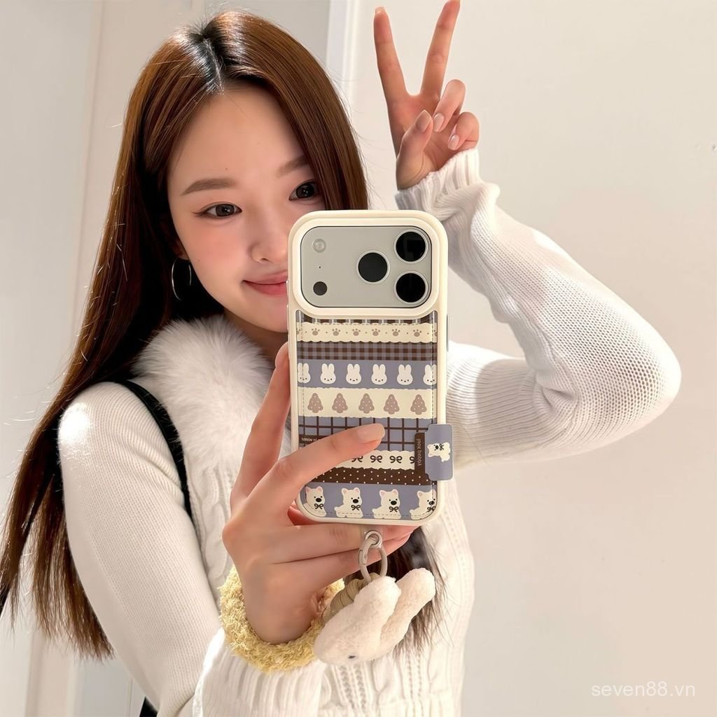 Ốp Điện Thoại Thích Hợp Cho iPhone 7 8 X XS XR XSMAX 11 12 13 14 15 16 17 Pro max Plus Air Có Dây Xích Fair Island Miffy Rabbit Vỏ Bảo Vệ Chống Sốc Bao Gồm Tất Cả PL7J