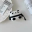 Vỏ bảo vệ tai nghe YRBWD, Tai nghe silicon chống trầy xước, Gấu trúc hoạt hình lười biếng có móc Vỏ tai nghe chống sốc cho AirPods 3 / 2 / / 4 / 3 / 2 / 1