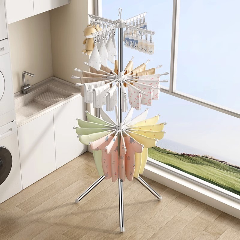 𝐎𝐥𝐢𝐟𝐞Cây Sào Phơi Quần Áo Cho Bé Giá Treo Quần Áo Inox 304 Cây Phơi Đồ Cho Bé