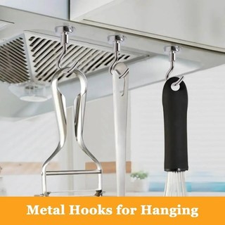 6 / 12 / 18 Cái Móc Từ Tính Mạnh - Móc Bảo Quản Treo Tường Hạng Nặng Cho Chìa Khóa, Áo Khoác, Cốc Nhà Tổ Chức