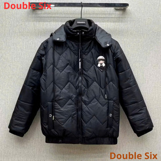 Áo Phao Ông Già Thêu Da ( Double - Six) Áo Phao Trần Trám Dày Dặn Dáng Rộng.