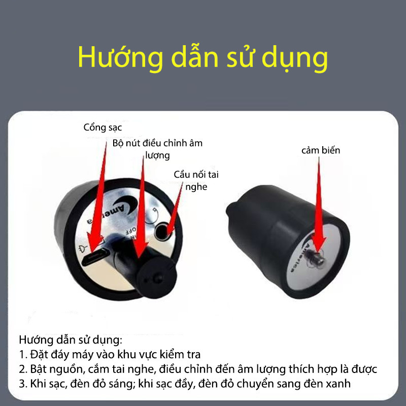 Máy Siêu Âm Nước Rò Rỉ, Độ bền cao, xuyên tường, Tai nghe nghe có tai nghe,kiểm tra nghe giọng nói cho rò rỉ dầu Ống tối
