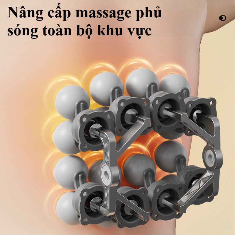 【Súng Mát Xa 16 Đầu】Giải Phóng Căng Thẳng, Massage Tần Số Cao Cho Vùng Cơ Lưng, Chân, Cổ
