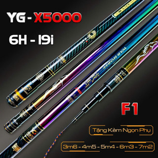 Cần Câu Tay YG X5000 X6000 F1 5H 6H 8H 10H Chuyên Đánh Cảm giác ,giữ cá tốt, Cao Cấp Tặng Ngọn Phụ hàng chất lượng higda