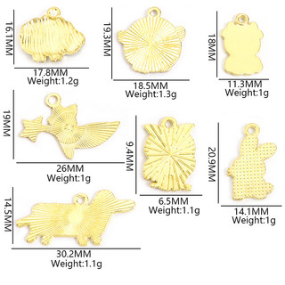 Vòng cổ handmade động vật dễ thương từ hợp kim, phù hợp cho DIY thời trang, móc khóa và bông tai