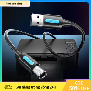 【24H】Dây Máy In USB 2.0 Chuẩn A Đực Sang Chuẩn B Đực Đa Chiều Dài, Chống Nứt Vỡ, Tốc Độ Truyền Dữ Liệu Ổn Định, Hiệu Quả
