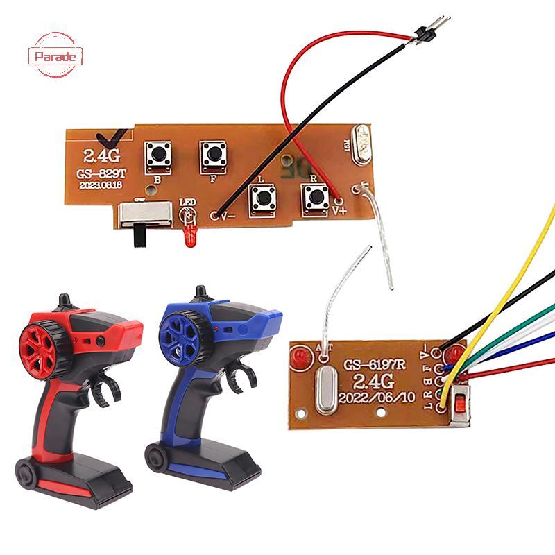 Parade 1 Bộ DIY Điều Khiển Từ Xa Thuyền Ô Tô Xe Tăng Điều Khiển Từ Xa Bộ Phát Và Thu Ban 2.4G 4CH Cho Tàu Rc Xe VN