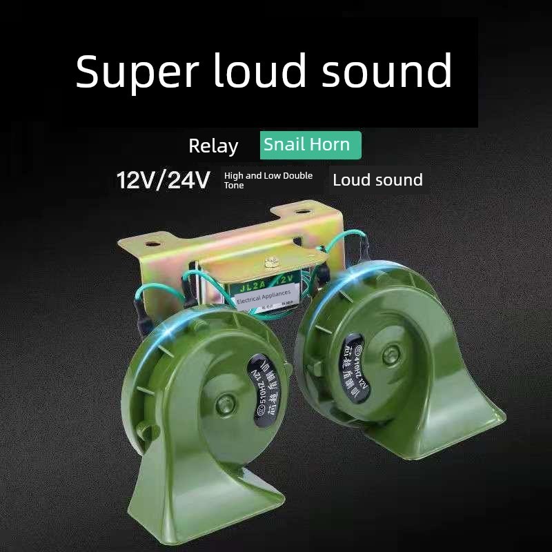 Siêu To Xe Ốc Sừng 12V Bass Cao Siêu To Chống Thấm Nước Còi Sừng Xe Máy