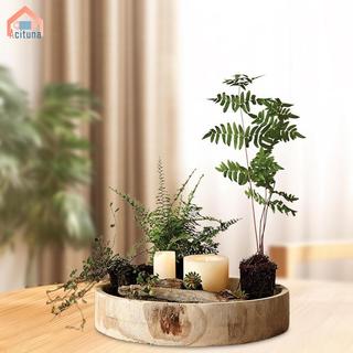 Khay phục vụ bằng gỗ tròn Đĩa phục vụ cho bàn cà phê Khách sạn Ottoman