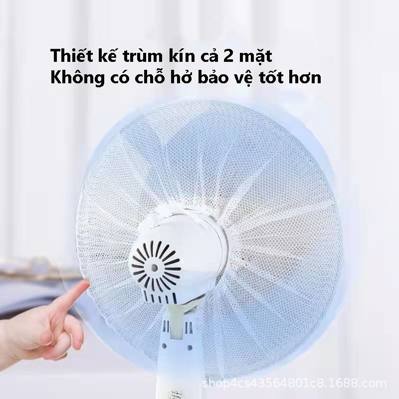 M7 Lưới bọc quạt, màng bọc quạt họa tiết hoạt hình có dây rút phía sau chống bụi bẩn và bảo vệ MALAN