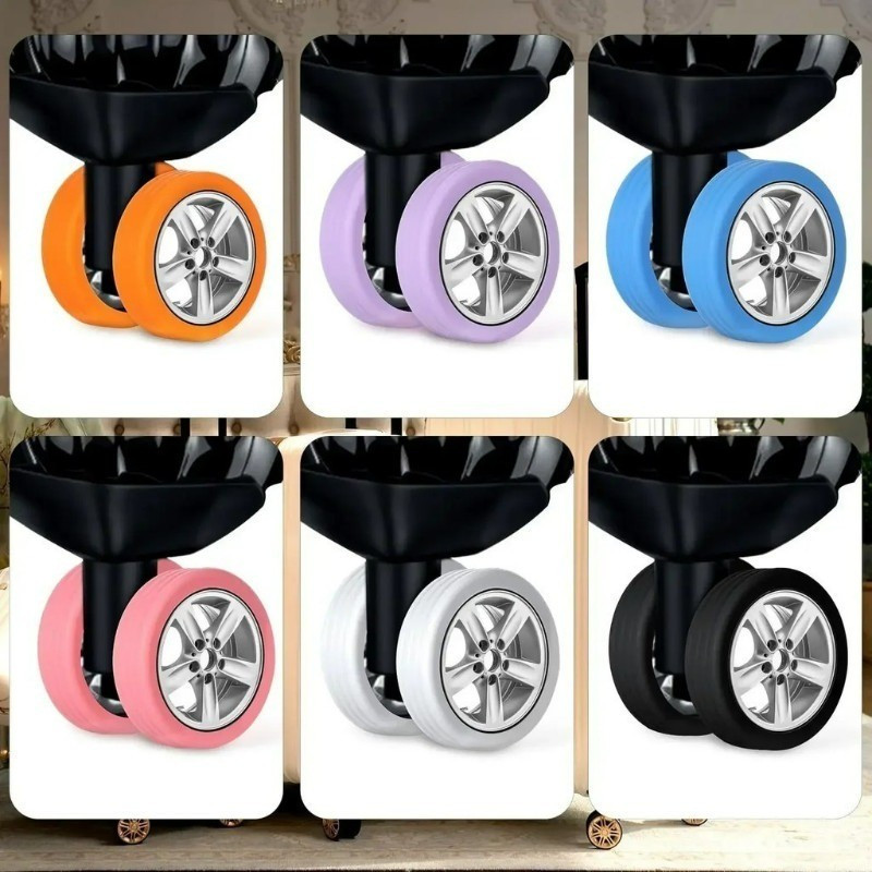 4 / 8 / 12 Vỏ bảo vệ bánh xe hành lý / Vỏ bánh xe im lặng bằng silicon / Bảo vệ bánh xe vali