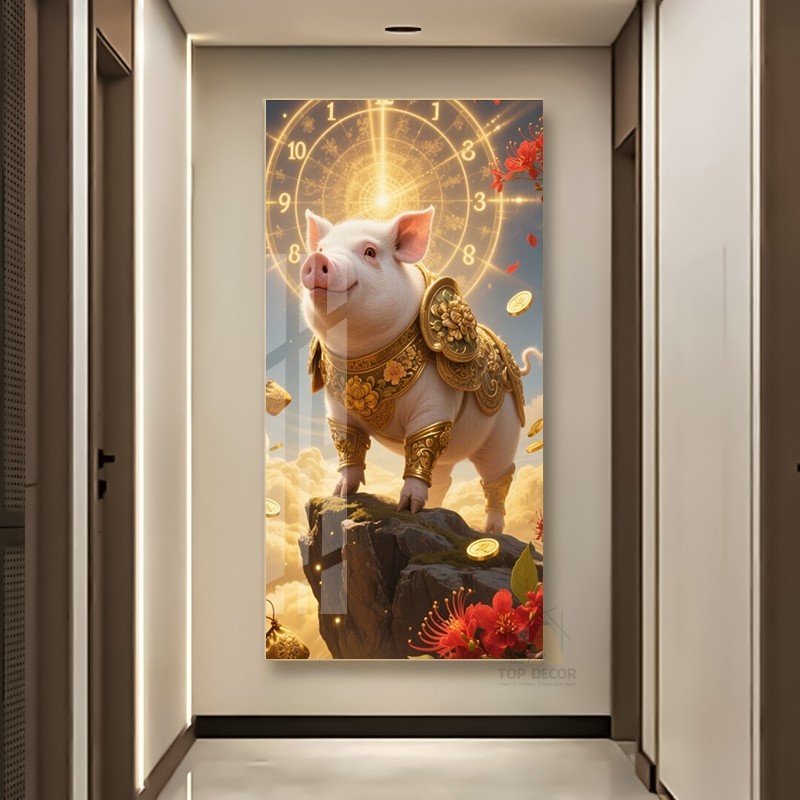 Tranh Treo Decor "12 CON GIÁP" Tranh Decor - Tranh Treo Phòng khách, Tranh Treo phòng ngủ, Tranh tráng gương cao cấp