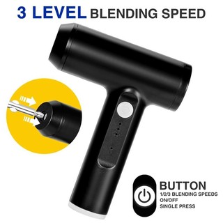 Máy đánh trứng điện cầm tay, không dây có điều khiển 3 tốc độ - Sạc USB để trộn và nướng dễ dàng