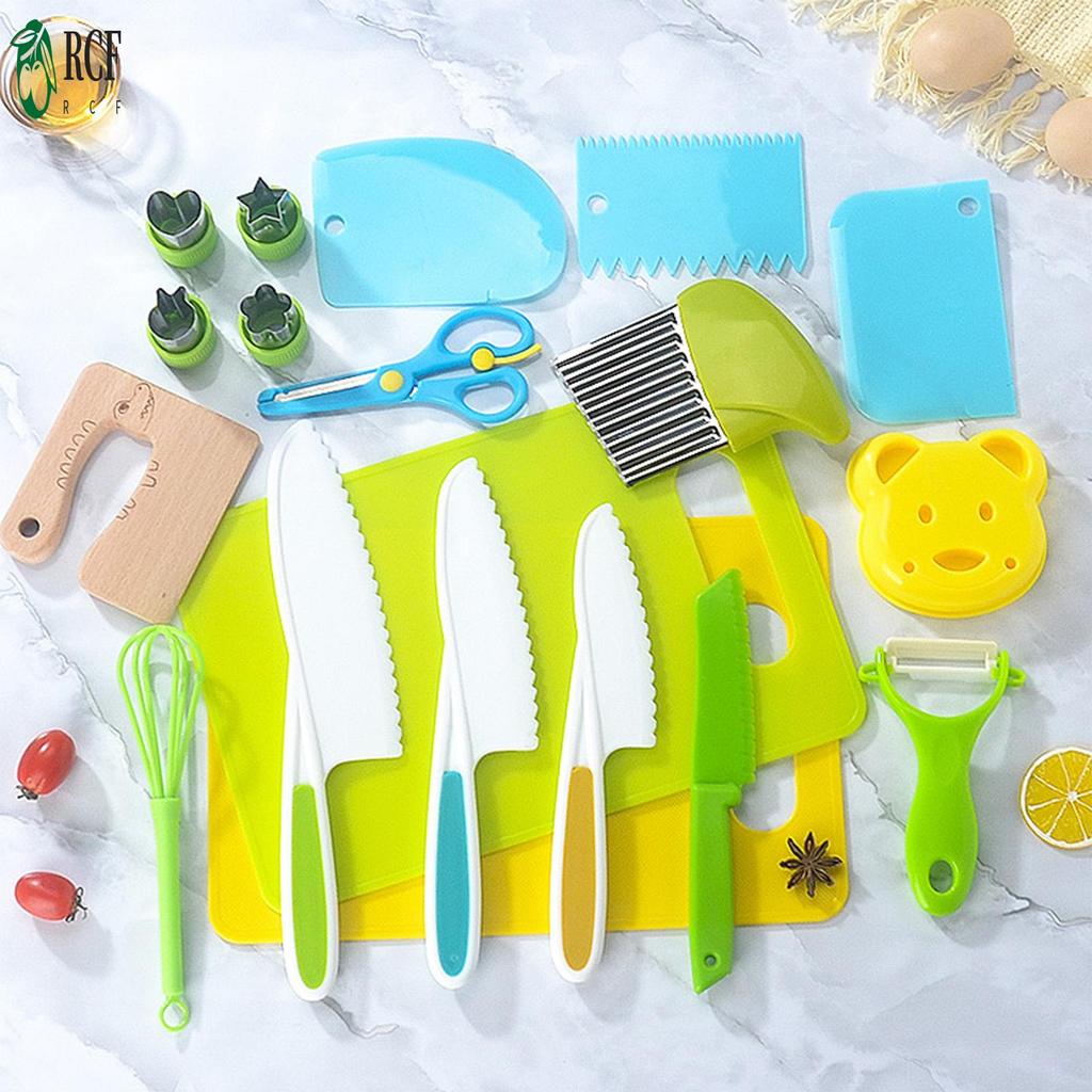 Dụng cụ nhà bếp Montessori dành cho trẻ em Bộ dao an toàn Real-Toddler Hoàn hảo cho dã ngoại Cắm trại Sử dụng