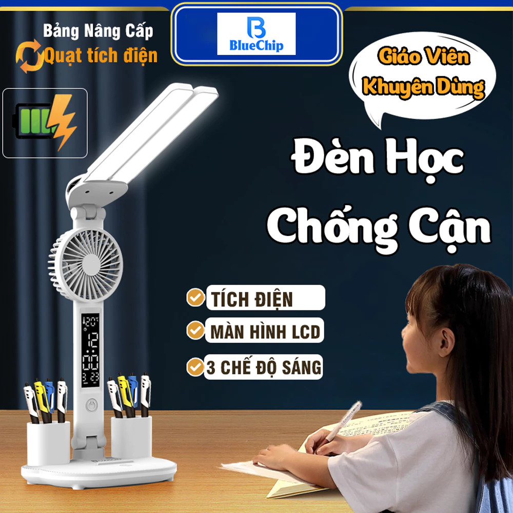 Đèn bàn LED Bảo vệ mắt Học tập có thể sạc lại Ký túc xá Cảm ứng Trẻ em Đầu giường Quà tặng Sạc USB có thể điều chỉnh độ sáng