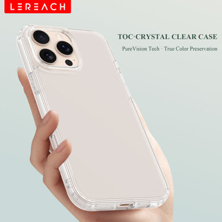 Lereach cho iPhone 17 / 16 / 15 / 14 / 13 / 12 / 11 / Xs Pro Max / plus / mini / air Phone Case TPU + Acrylic Chống Sốc Bảo Vệ Trong Suốt