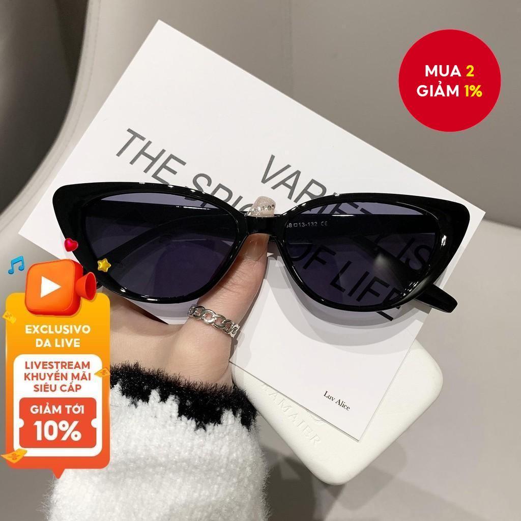 Kính râm mắt mèo Hip-Hop Y2K – Sắc thái gương UV400 cổ điển dành cho nữ ...