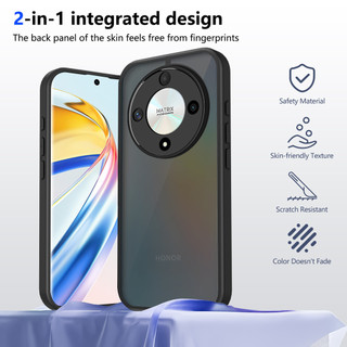 Dành Cho Honor X9d 5G Ốp điện thoại Cứng Mờ Da-Cảm Giác Mềm Khung TPU Chống Sốc Mỏng Vỏ