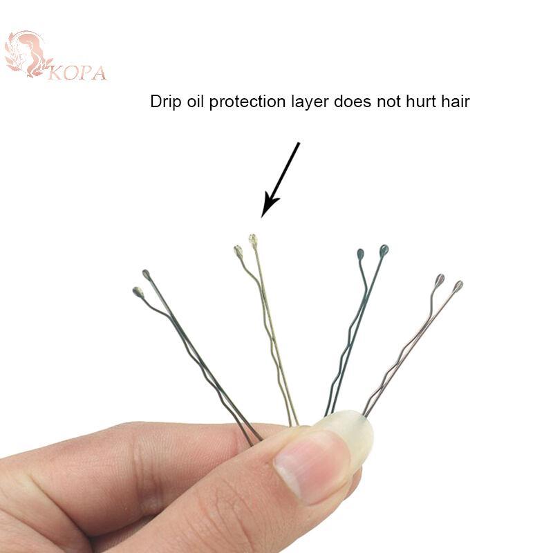 KOPA 50 Chiếc Nữ Vàng Kẹp Tóc Kiểu Tóc Dụng Cụ Tạo Kiểu Tóc Hairgrip Hình Chữ U Barrette Kẹp Tóc Cho Nữ Phụ Kiện Tóc VN