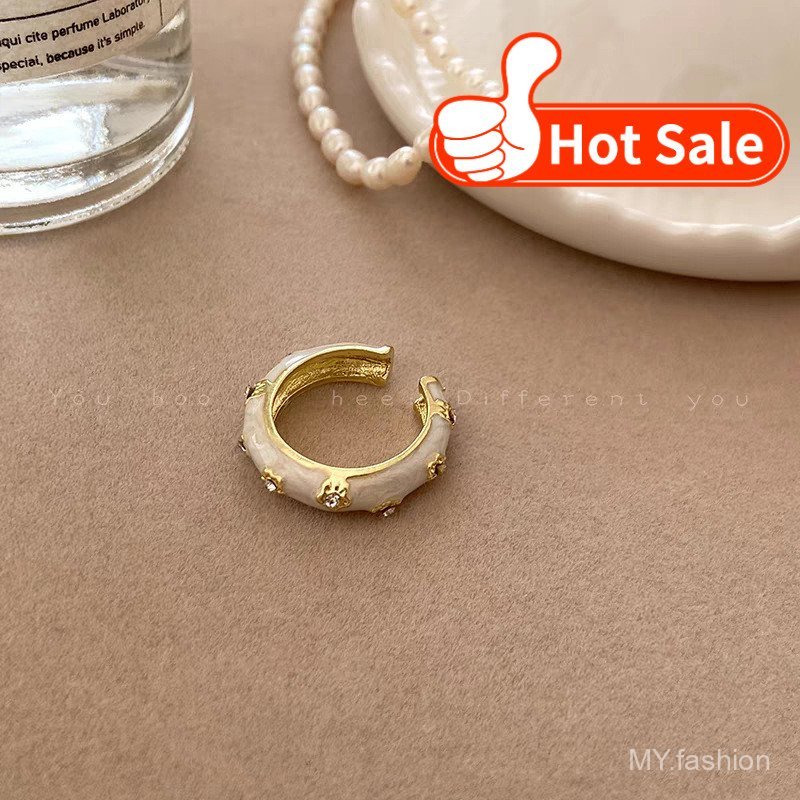 Nhẫn cổ điển đính đá ngọc trai cao cấp - Phù hợp cho bé gái