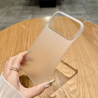 Ốp Điện Thoại PC Cứng Trong Suốt Siêu Mỏng Nhẹ Không Viền Cho iPhone 17 16 15 14 13 12 11 Pro Max XS Max XR 14/15Plus Ốp Lưng Cứng Bằng Nhựa