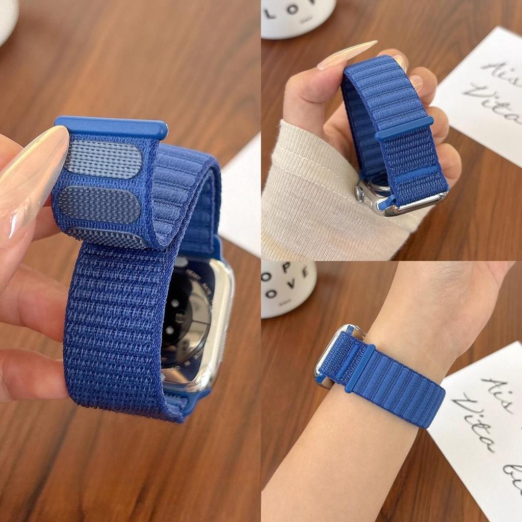 Dây đeo Nylom tương thích cho Apple Watch Series11 / 10 42mm 46mm Ultra3 / 2 / 1 49mm 40mm 44mm 38mm 41mm 42mm 45mm 9 8 7 6 5 4 SE