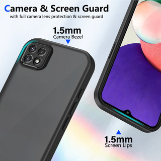 Dành Cho Samsung Galaxy A22 5G / A22s 5G Ốp điện thoại Cứng Mờ Da-Cảm Giác Mềm Khung TPU Chống Sốc Mỏng