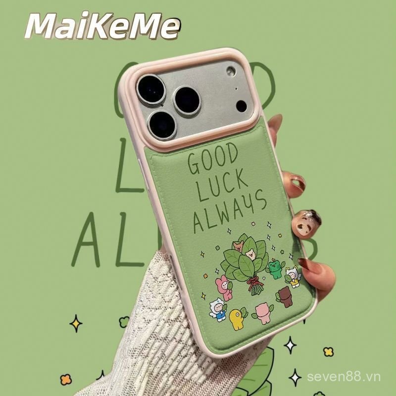 Ốp Điện Thoại Thích Hợp Cho iPhone 7 8 X XS XR XSMAX 11 12 13 14 15 16 17 Pro max Plus Air Good Luck Lá Bưởi Chống Sốc Vỏ Bảo Vệ Chống Sốc Bao Gồm Tất Cả 5QW7