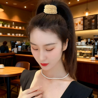 Dây buộc tóc cố định đuôi ngựa dày, chống trượt - Phù hợp nhiều kiểu tóc như bím và búi