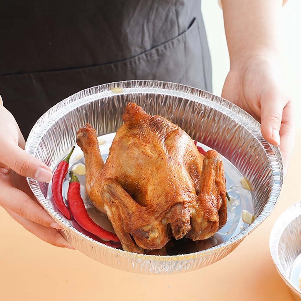 combo 10 Khay giấy bạc lót nồi chiên không dầu , khuôn giấy bạc lót nồi nướng đa năng-FE123