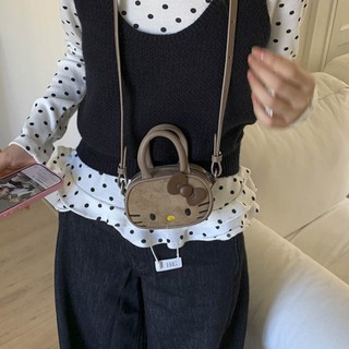 Túi xách Kitty dễ thương GC2 với thiết kế độc đáo dành cho nữ Túi đeo chéo Mini da lộn thời trang CG2