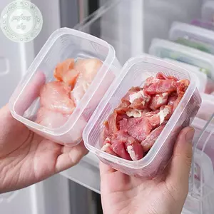 PUSKY Frozen Thịt Hộp Bảo Quản Di Động Tủ Lạnh Rau Quả Tươi Giữ Hộp Tổ Chức Hộp Phô Mai Trong Suốt Nhà Bếp VN