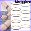 MERIGGIARE Vòng tay pha lê Trang sức thời trang Dây đeo cổ tay nữ