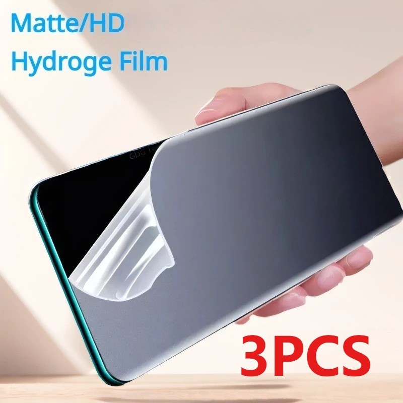 3 Miếng Chống Gián Điệp Riêng Tư Mềm Hydrogel Cho OnePlus Ace 6T 6 5 3 3V 2V 2 Ultra Pro Racing Chống Ánh Sáng Xanh HD Bảo Vệ Màn Hình Cho OnePlus Ace Pro Racing Matte Frosted Film