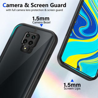 Dành Cho Redmi Note 9s / 9 Pro Max Ốp điện thoại Cứng Mờ Da-Cảm Giác Mềm Khung TPU Chống Sốc Mỏng Vỏ