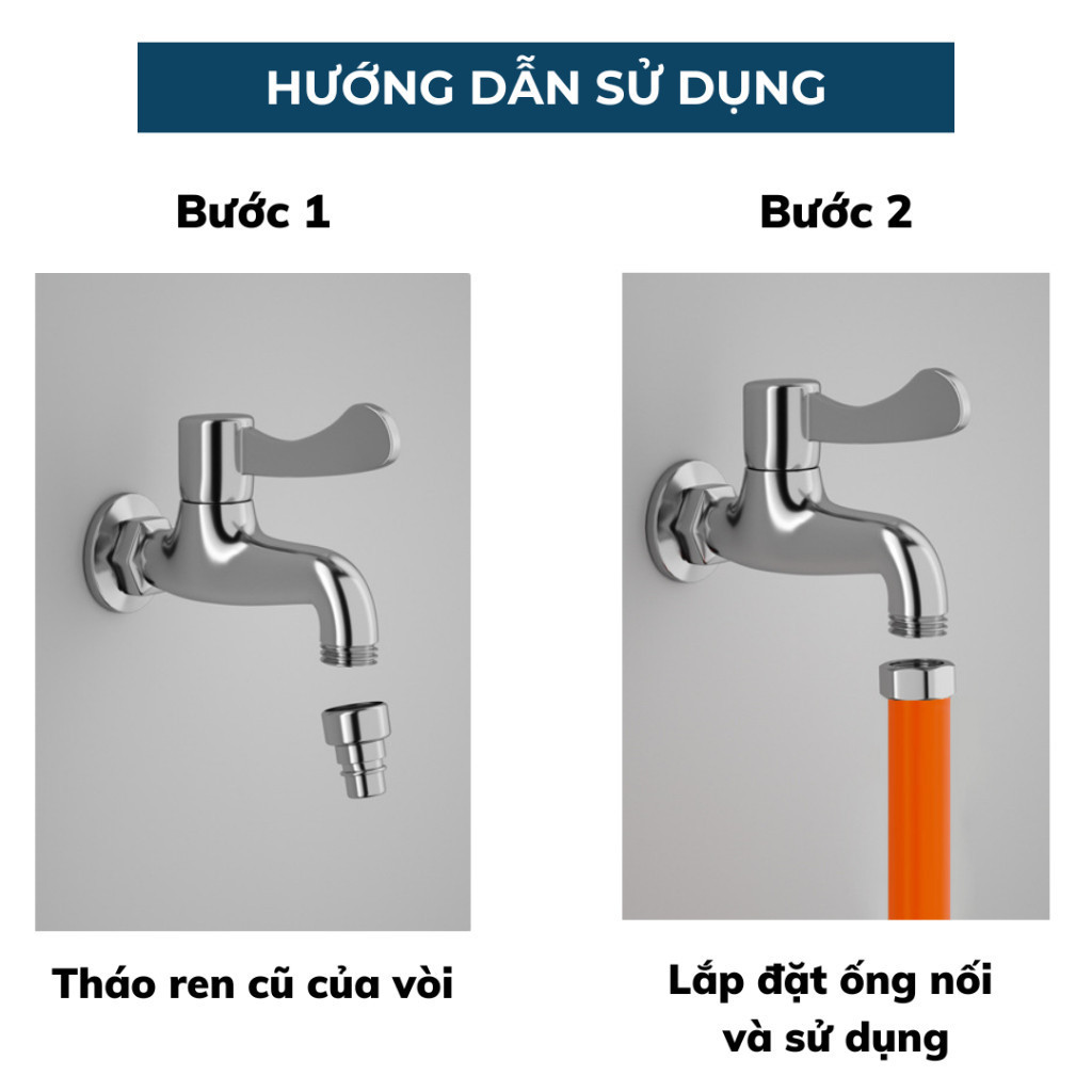 【24H】Đầu nối dài vòi nước thông minh, xoay 360 độ tăng áp, chất liệu silicon cao cấp, lắp dễ dàng cho nhà bếp & toilet