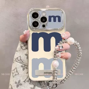 Ốp Gương Giá đỡ iPhone 16 15 14 13 12 11 Pro Max 7 8 Plus XR XS Max Chống Rơi 3D Tạo Dây Đeo Mềm Cho XPDP6D105
