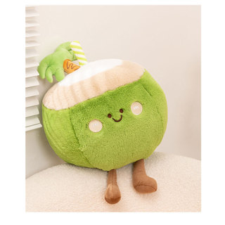 PLUS Hoạt Hình Trái Cây Bánh Bao Gối Dễ Thương Dứa Mềm Dâu Táo Dừa Hình Sang Trọng Đồ Chơi Gối