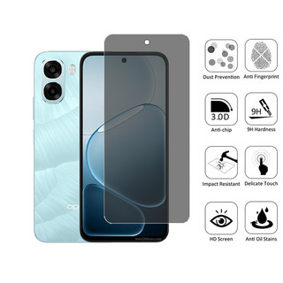 Kính cường lực chống gián điệp 2 trong 1 OPPO A6x 5G Bảo vệ màn hình riêng tư cho OPPO A6 A3 A5i A5 A5X Pro A60 A79 A78 A58 A38 A18 4G 5G + Phim ống kính máy ảnh