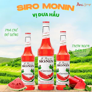 Siro Monin Dưa Hấu Watermelon 70cl, Nguyên Liệu Pha Chế Chuyên Nghiệp, Syrup Nhập Khẩu Pháp
