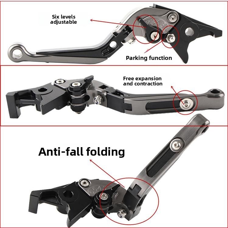Dành Cho Xe HONDA ADV150 ADV160 Cần Phanh Có Thể Điều Chỉnh Có Khóa Đỗ Xe CNC Nhôm Tay Lái Đòn Bẩy