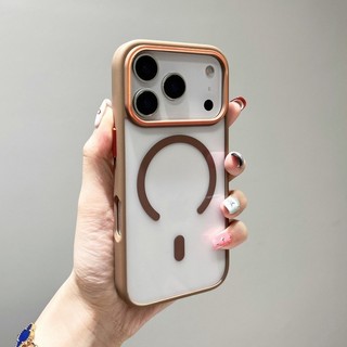 Sạc từ tính không dây sang trọng Vỏ acrylic trong suốt cho iPhone 17 Pro Max 17 Air 16 Pro Max 15 Pro Max 14 Plus 13 Pro Max 12 11 Vỏ cứng chống sốc iPhone 17 Pro Max