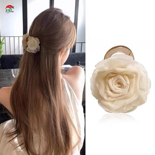 Vuốt Tóc Camellia Sang Trọng, Chống Trơn Trượt - Kẹp Tóc và Mũ Đội Đầu Phù Hợp Tóc Mỏng Đến Dày