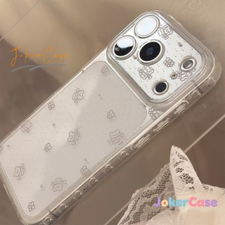 Cho IPhone 17 11 12 15 14 16 13 Pro Max XR X XS Max 8 16 15 7 14 Plus SE 2020 Air Ốp lưng điện thoại hình gấu dễ thương