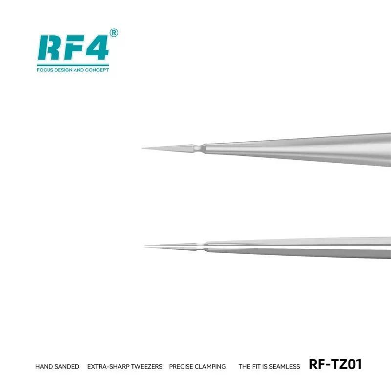 RF4 RF-TZ01 Nhíp cực sắc cho điện thoại di động Máy tính bảng Máy tính bảng Độ cứng cao Sửa chữa dây bay chính xác cao Nhíp