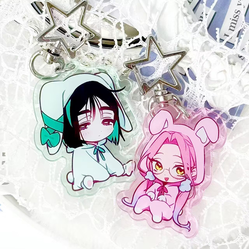 Anime Mới ALIEN STAGE Acrylic Móc Khóa Mặt Dây Chuyền Móc Chìa Khóa Ô Tô Acrylic Đứng MIZI SUA TILLL Người Hâm Mộ Quà Tặng cosplay Phụ Kiện
